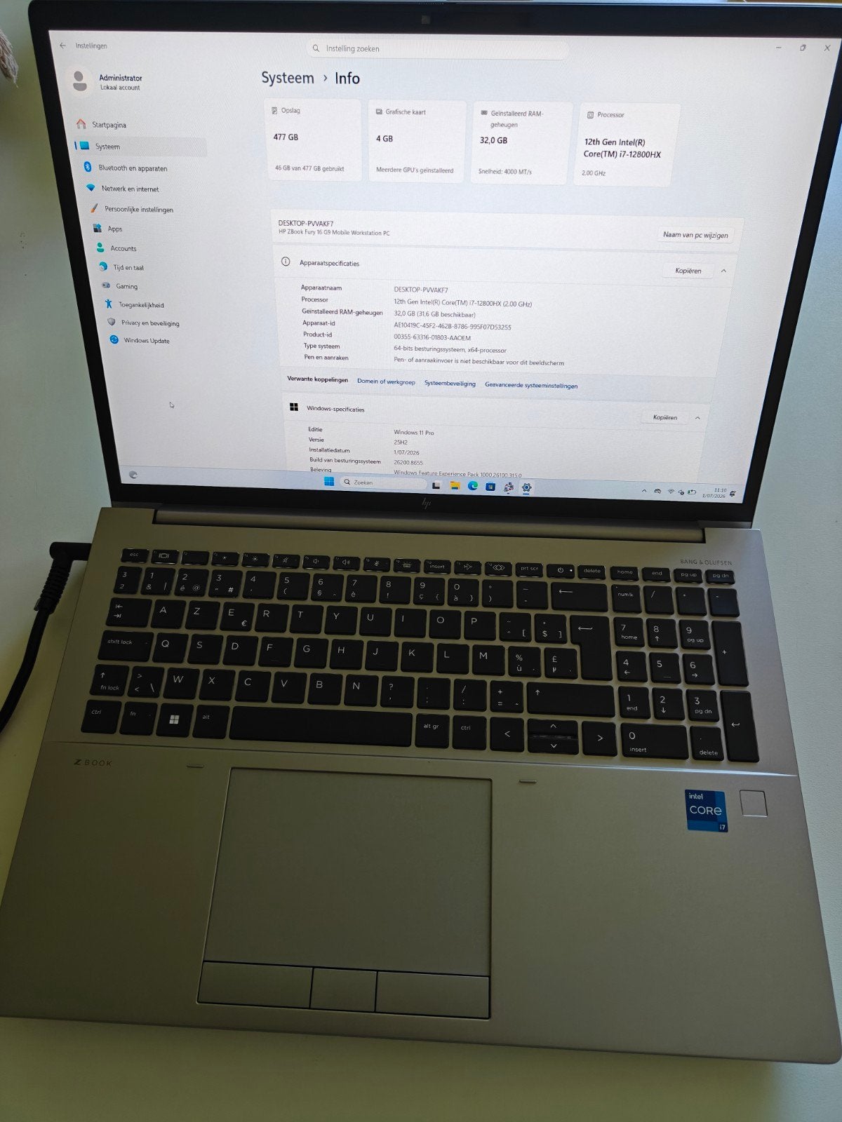 HP Zbook Fury 16G9, Enlèvement ou Envoi, SSD