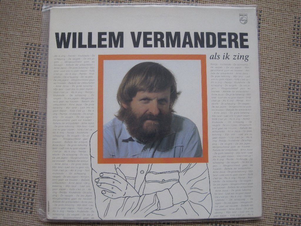 Willem Vermandere - Quand je chante, CD & DVD, Enlèvement ou Envoi, Utilisé, Cabaret ou Arts de la scène, Housse de protection extérieure
