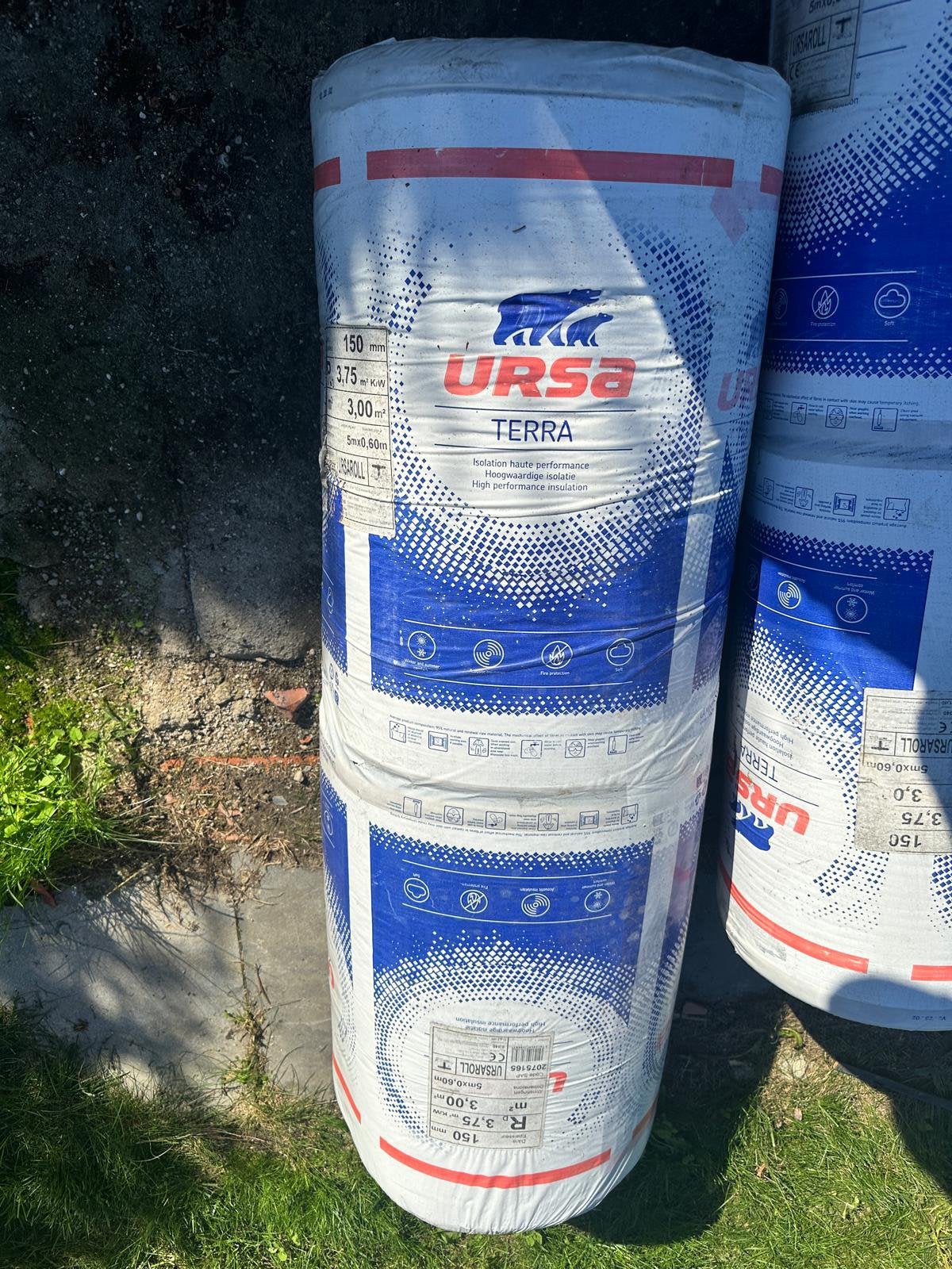Te koop 7 rollen glaswol isolatie, Doe-het-zelf en Bouw, Ophalen, Zo goed als nieuw, Glaswol