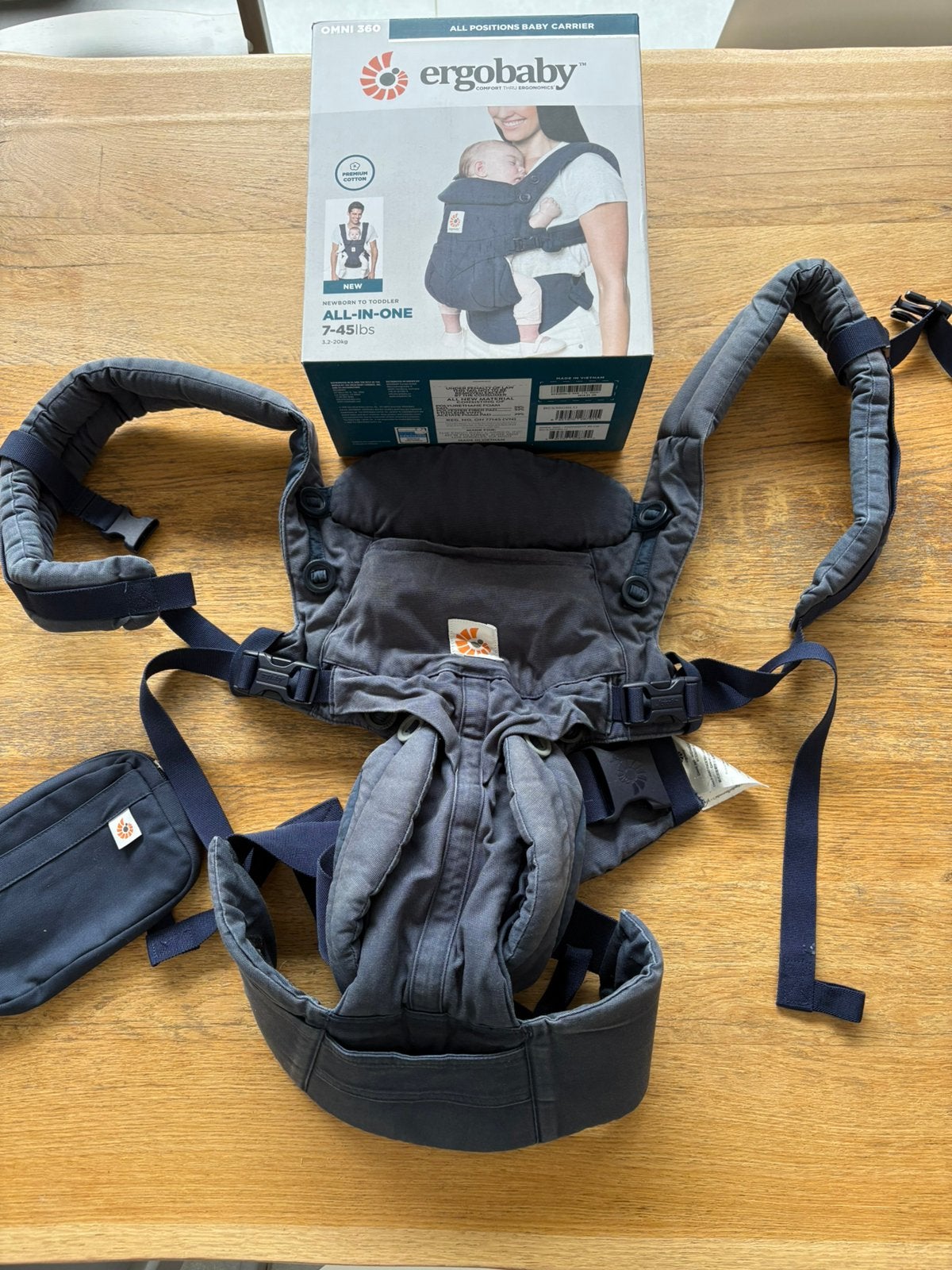 Porte-bébé Ergobaby Omni 360 bleu marine, Autres marques, Porte-bébé, Enlèvement, Utilisé