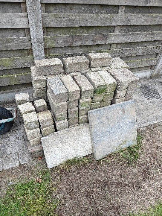 klinkers, Enlèvement, Utilisé, Béton, Briques