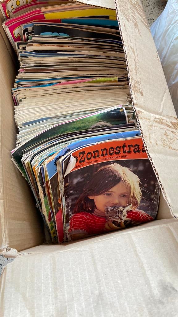 Doos met Zonnestraal, Zonneland, Top magazine, jaren ‘80, Boeken, Ophalen, Gelezen