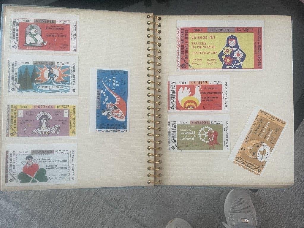 Groot lot van 531 biljetten Nationale Loterij (jaren 70/80), Verzamelen, Ophalen, Zo goed als nieuw