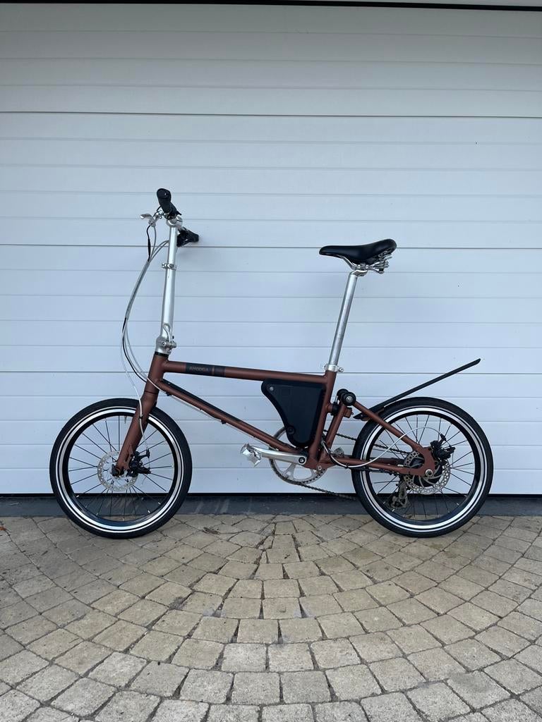 AHOOGA elektrische plooifiets (36 volt + blazing koper mat), Zo goed als nieuw, Minder dan 47 cm, 30 tot 50 km per accu, Ophalen