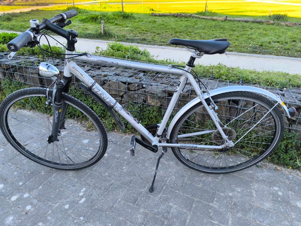 Trek Herenfiets prima staat Aluminiumframe, Fietsen en Brommers, Ophalen, 28 inch, Gebruikt, Velgrem