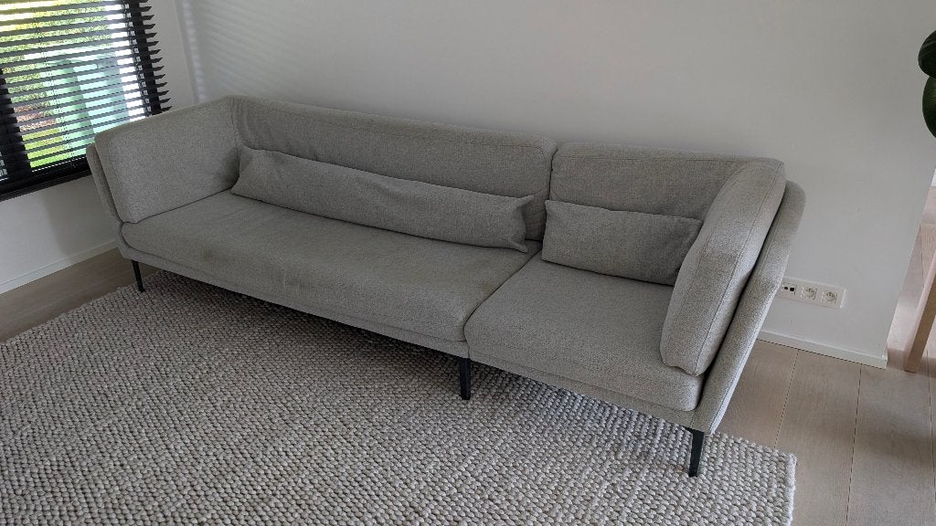 Zetel Bloomingville Grijs - gratis af te halen op 3/11, Maison & Meubles, Trois personnes, 250 à 300 cm, Moins de 75 cm, Banc droit