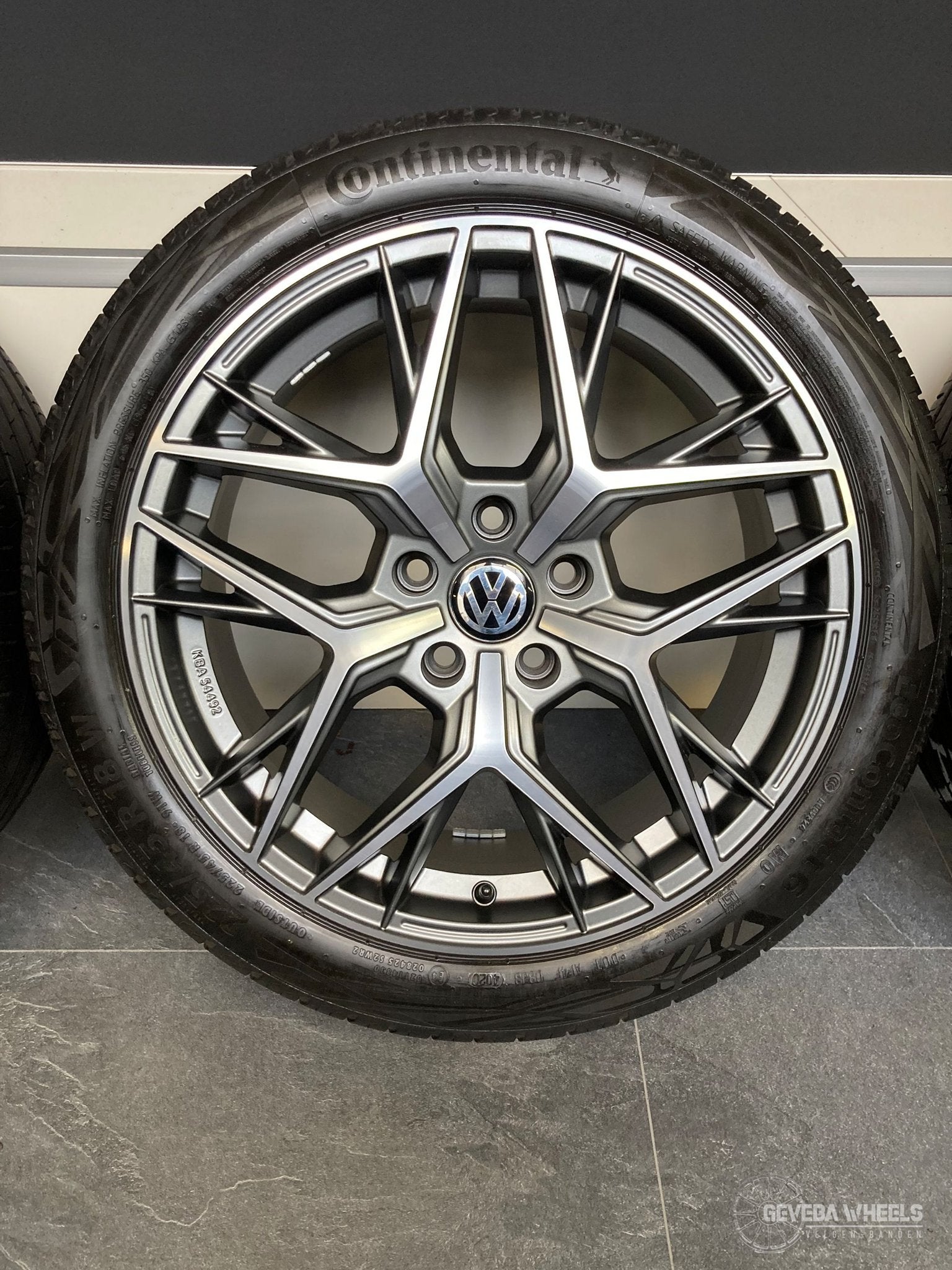 18” Volkswagen Touran II sport velgen + banden 5x112, Auto-onderdelen, Banden en Velgen, 18 inch, Gebruikt, -, -