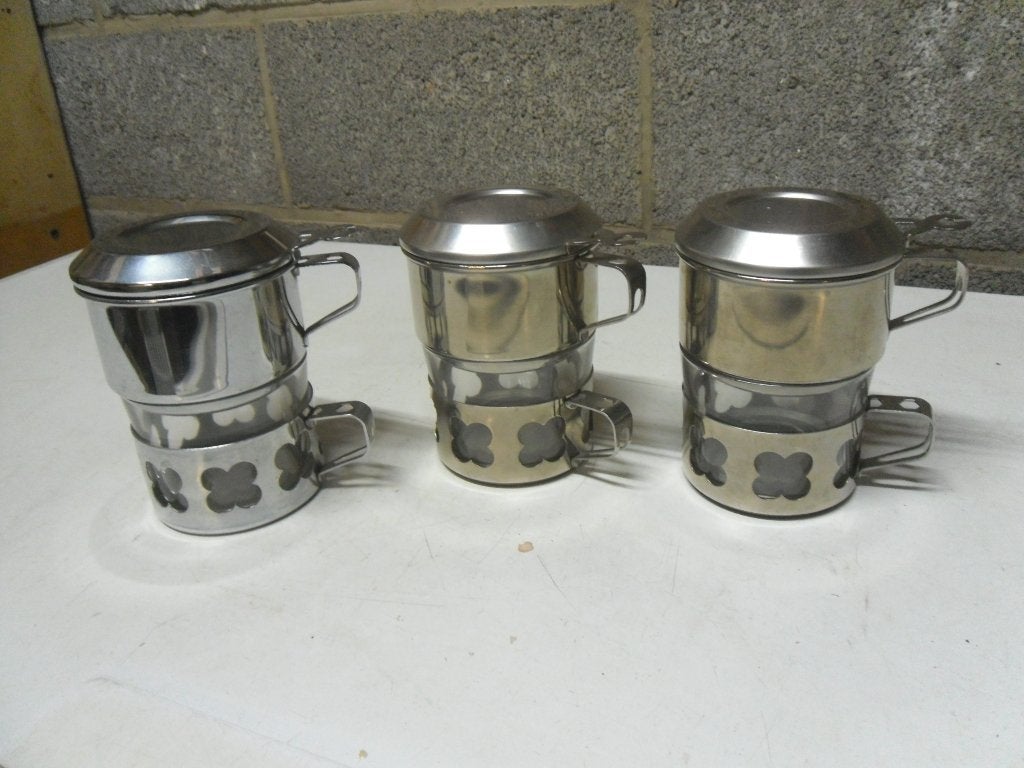 3 tasses à café filtres, Neuf, Enlèvement ou Envoi, Verre, Autres styles