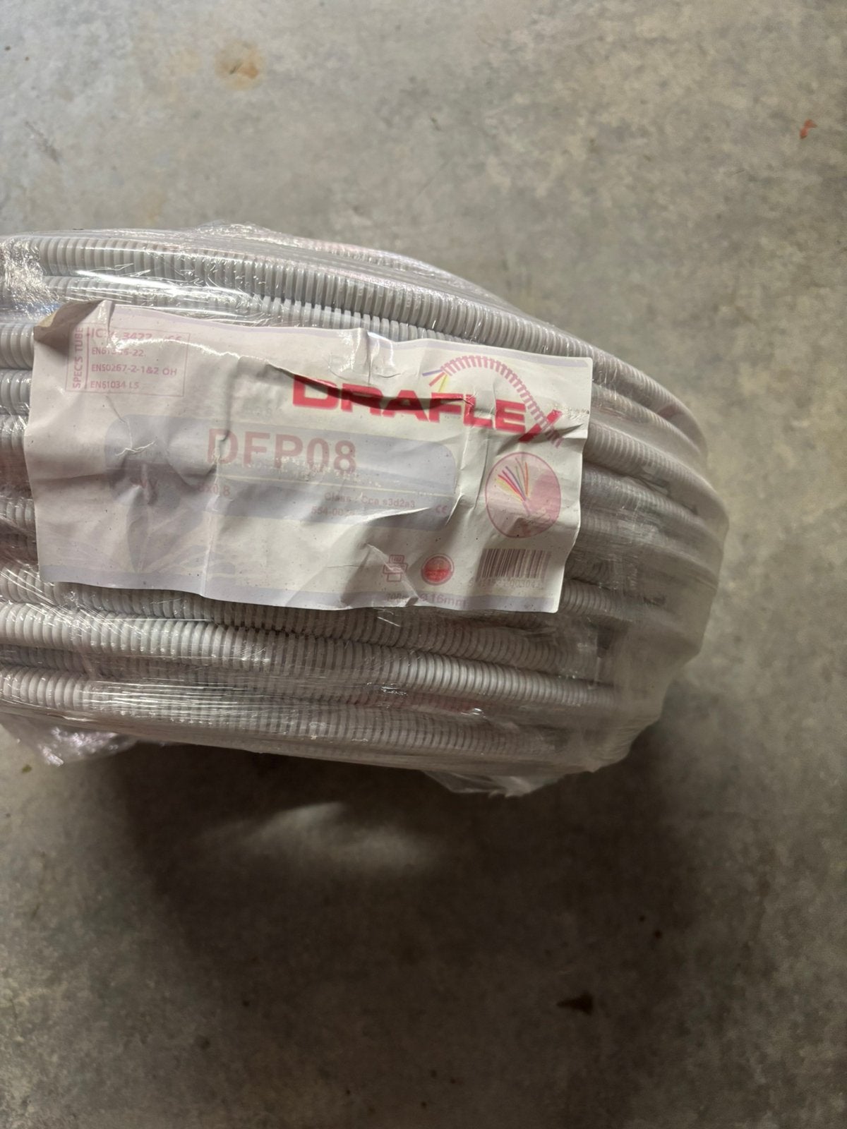 Draflex DFP08 kabel 100m, Doe-het-zelf en Bouw, Ophalen