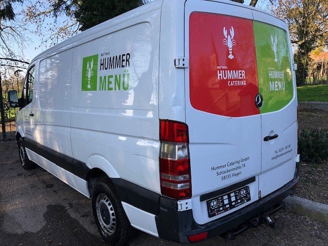 Mercedes Sprinter 211CDi L2H1, Zwart, 4 cilinders, Wit, Bedrijf
