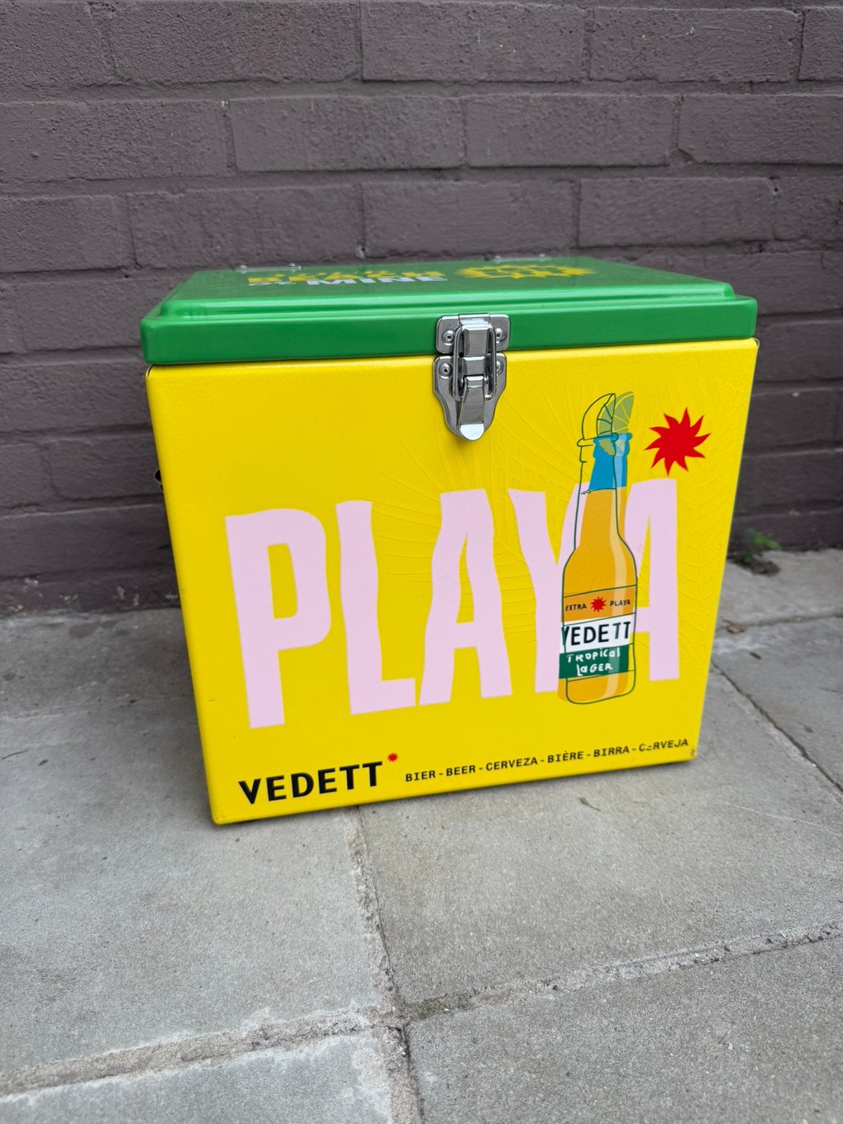Vedett Playa Koelbox / Cooler – Origineel Promotiemodel, Caravans en Kamperen, Koelboxen, Ophalen of Verzenden, Zo goed als nieuw