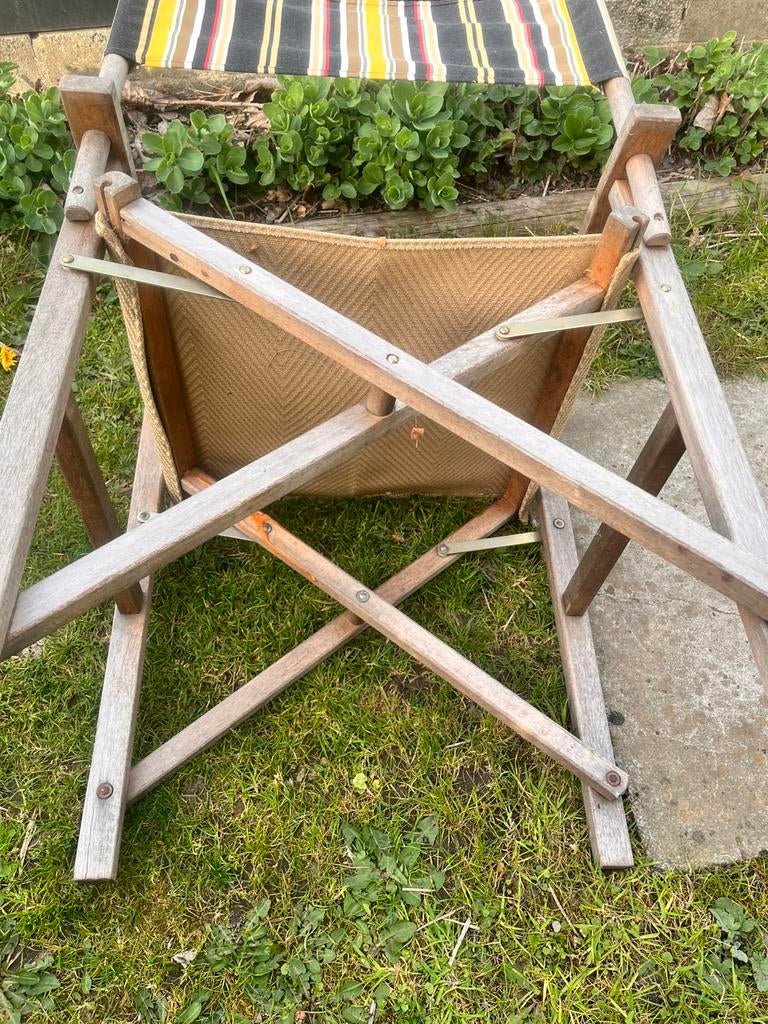 Tuinstoelen, Tuin en Terras, Tuinstoelen, Ophalen, Gebruikt, Teakhout, Inklapbaar