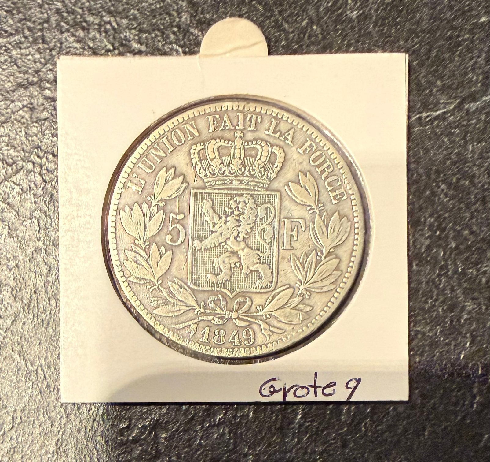 België Leopold I munt 1849, Timbres & Monnaies, Monnaie en vrac, Argent, Argent, Envoi
