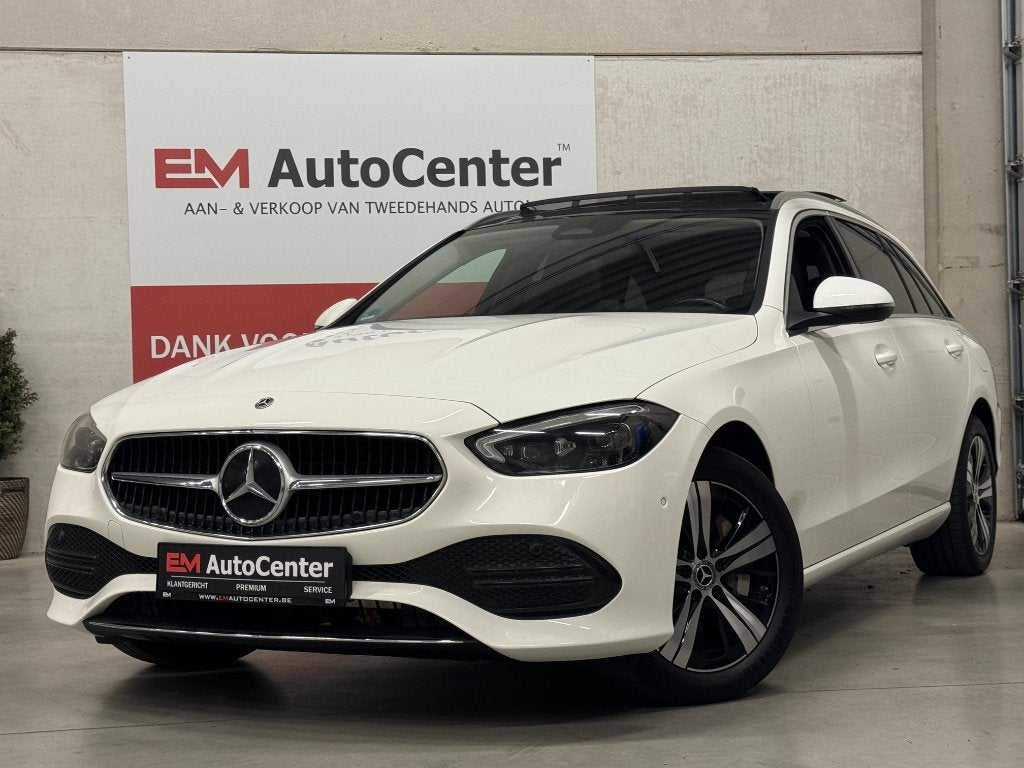 Mercedes C 300 e break PHEV Digital Light LED-Pano-CarPlay, Automaat, Achterwielaandrijving, 4 cilinders, Leder en Stof