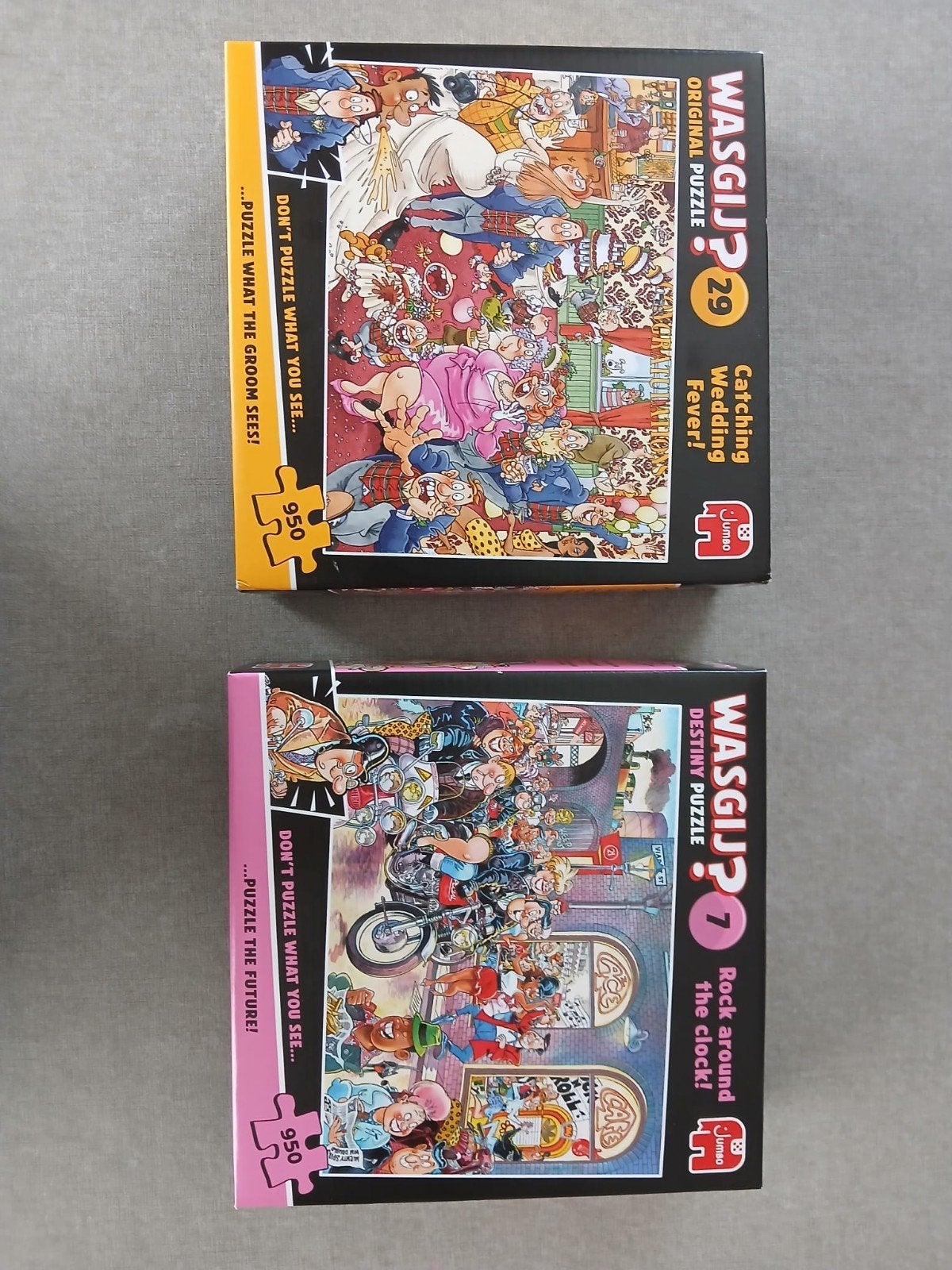 Twee Wasgij puzzels 950 stukjes, Ophalen