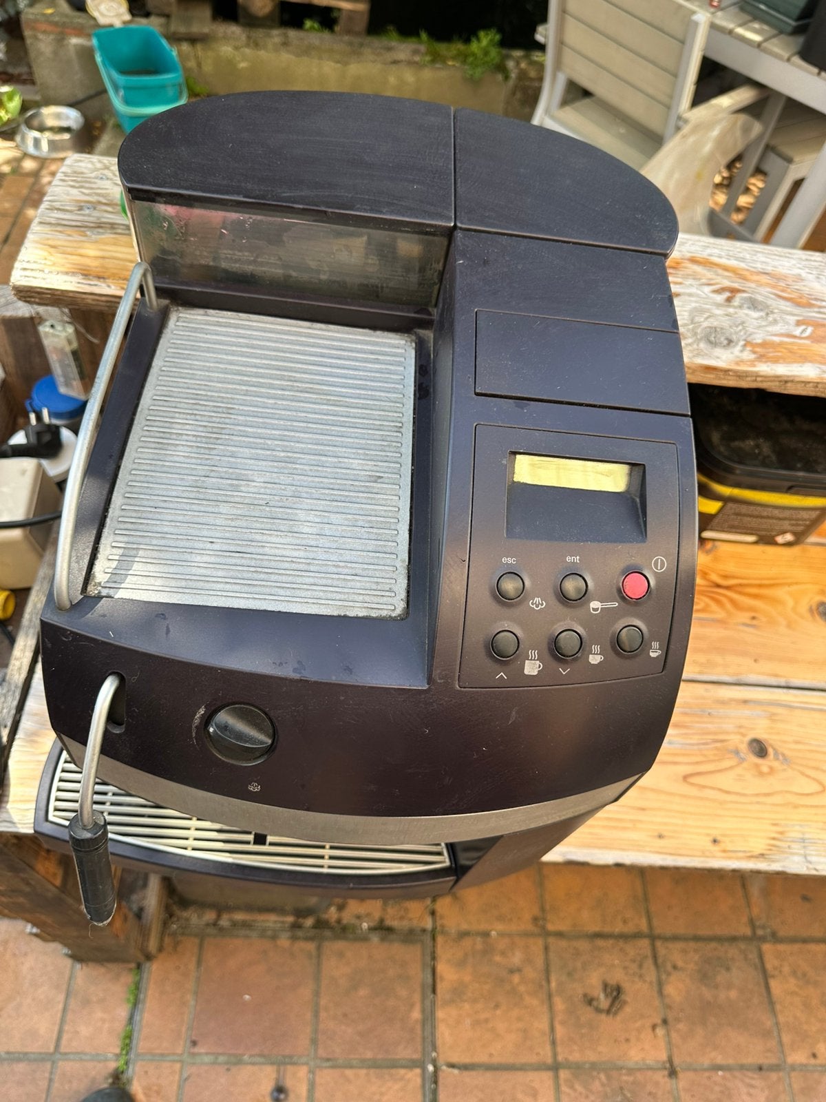 Machine a cafe, Réservoir d'eau amovible, Café en grains, Utilisé, 4 à 10 tasses