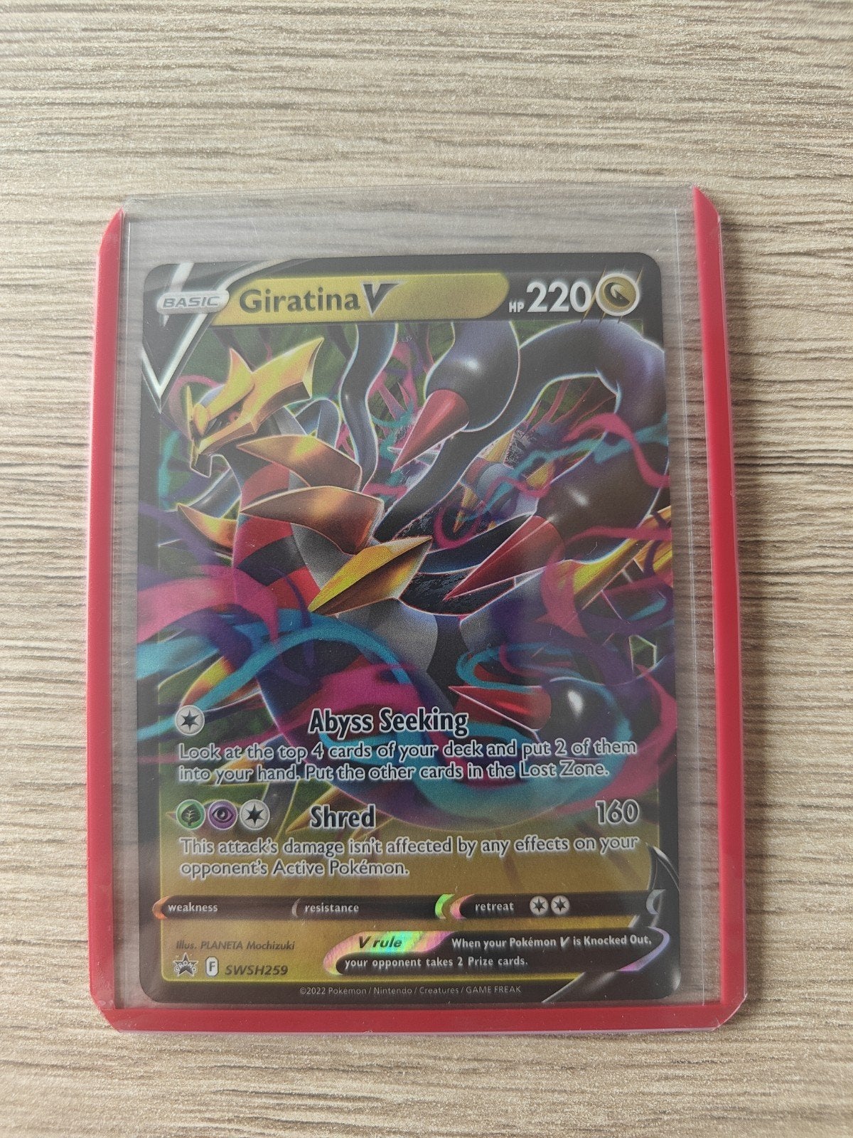 Giratina V (SWSH) #259 - English, Enlèvement