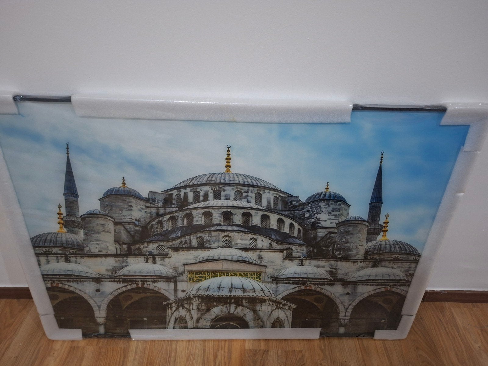 Schilderij van de blouw moskee Istanbul, 50 – 75, Oorspronkelijke maker, Nieuw, Ophalen of Verzenden