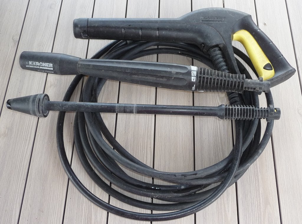 Pistolet Kärcher et accessoires, Jardin & Terrasse, Enlèvement ou Envoi, Utilisé, Kärcher, Avec pression d'eau réglable