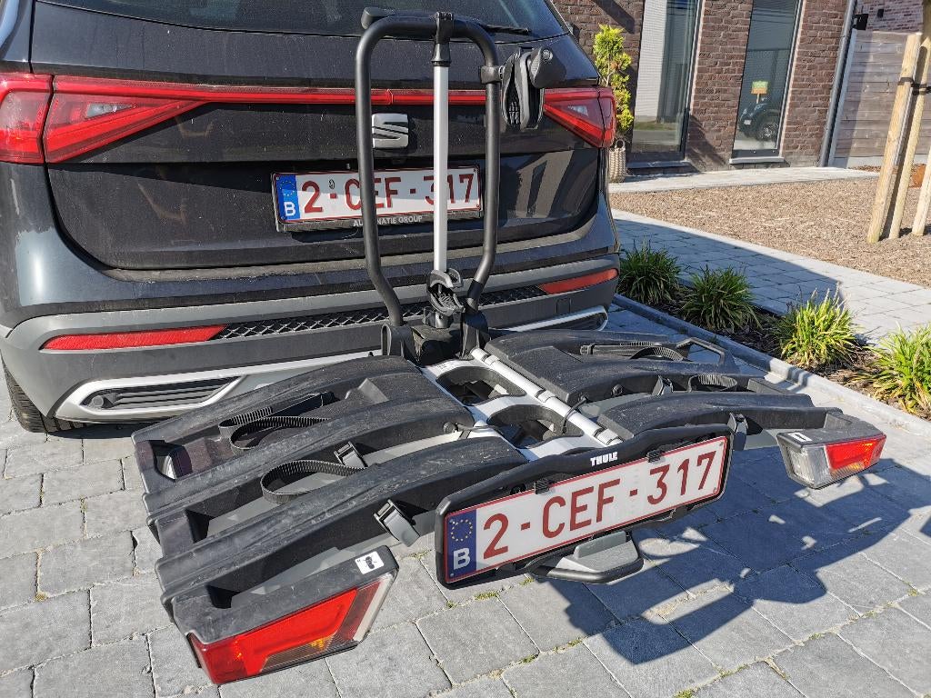 À LOUER : Thule porte-vélos et/ou coffre de toit, Enlèvement ou Envoi, Support d'attelage, Pneus larges, 3 vélos ou plus