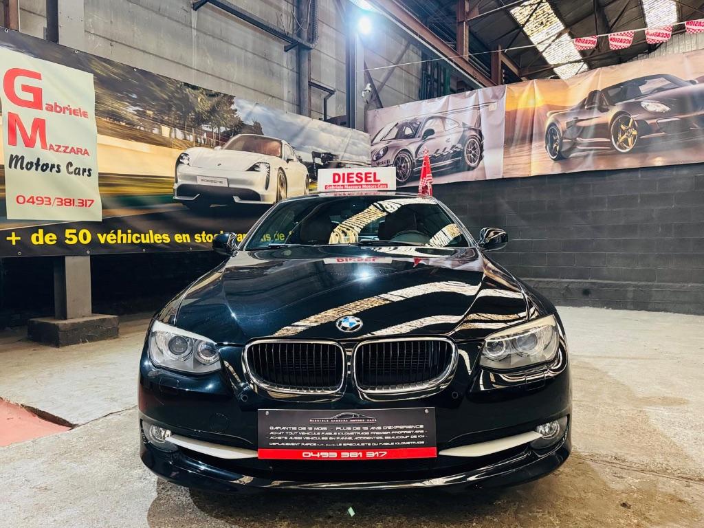 BMW 320D Cabriolet Leder LED GPS Airco, Auto's, BMW, 4 zetels, 135 kW, Zwart, Leder