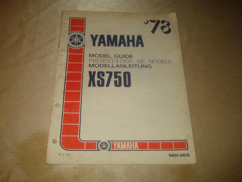 YAMAHA XS750 '78 Ancien Manuel de Présentation du Modèle, Motoren, Ophalen of Verzenden, Yamaha