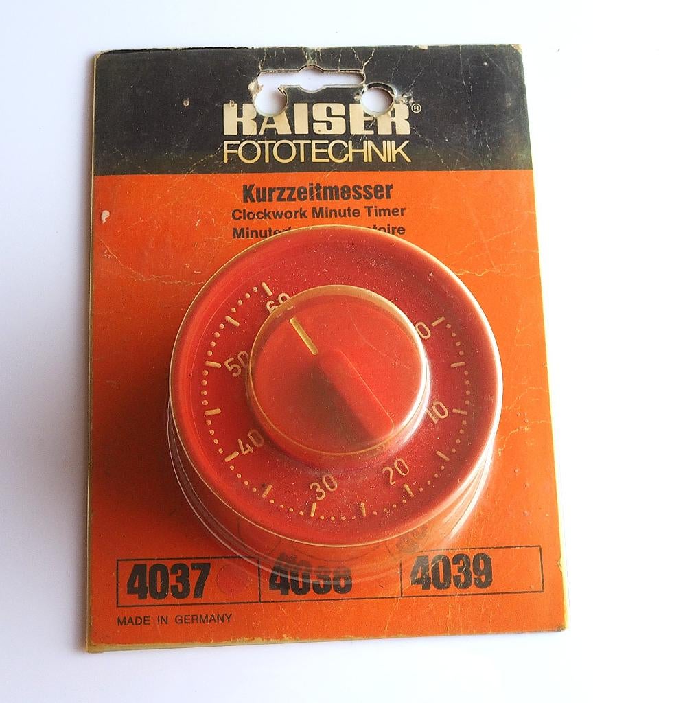 Minuteur de laboratoire Kaiser vintage, TV, Hi-fi & Vidéo, Photo | Matériel chambre noire, Enlèvement ou Envoi, Neuf, Accessoires pour chambre noire