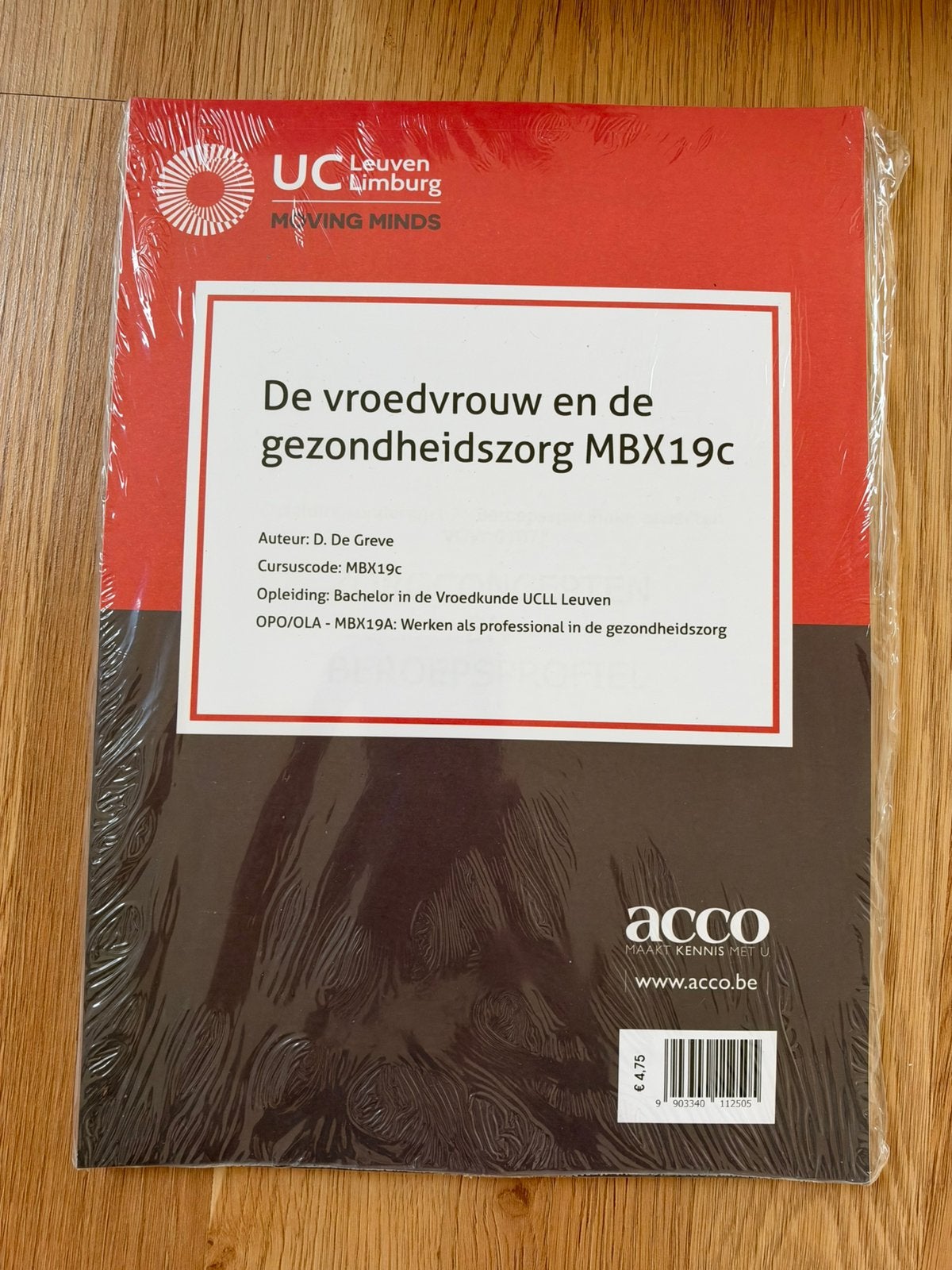 2 cursussen vroedkunde UCLL - gratis, Boeken, Ophalen, Zo goed als nieuw