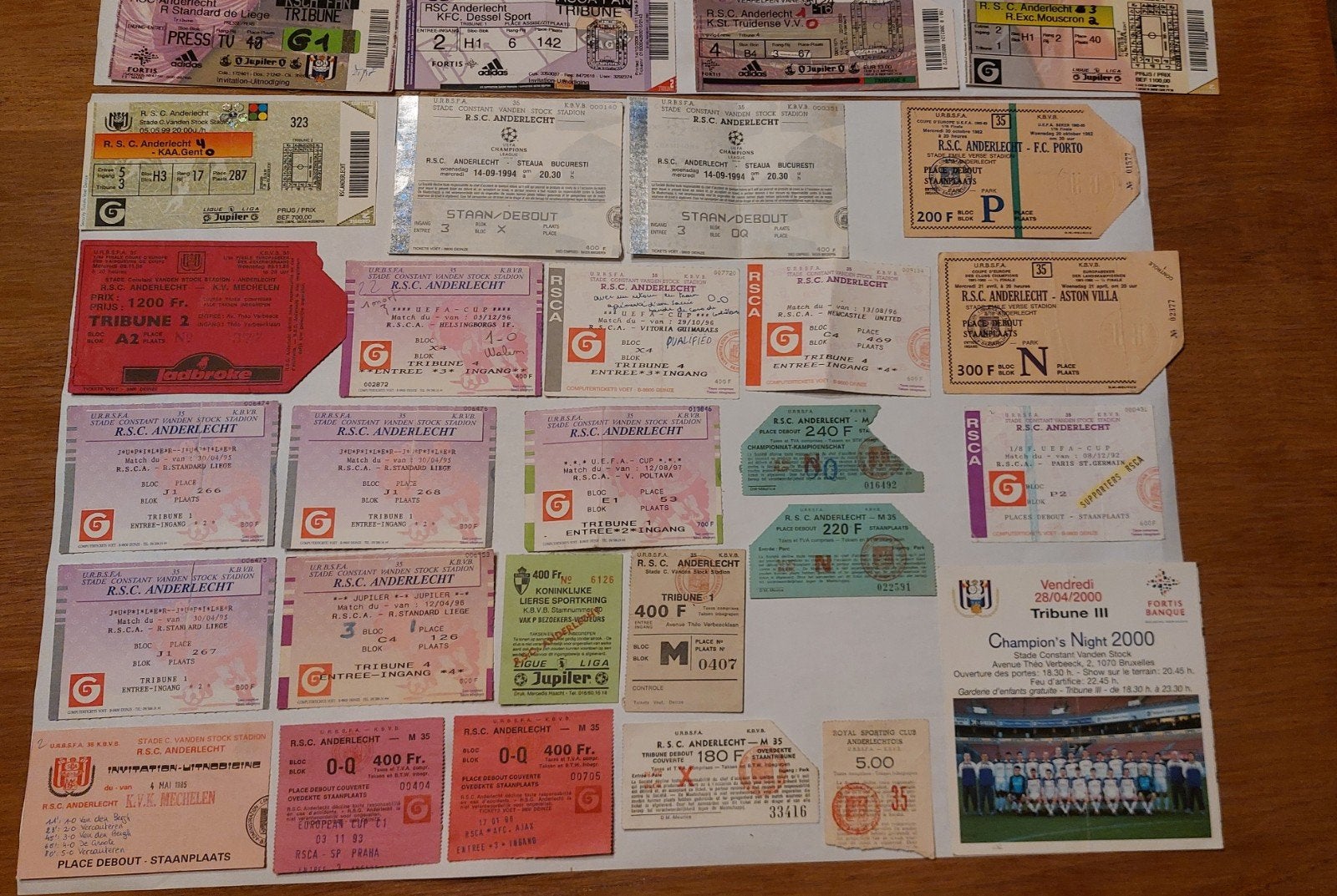 de l'annonce :

Lot de 35+ Tickets Historiques RSC Anderlech, Enlèvement ou Envoi, Comme neuf, Autres types