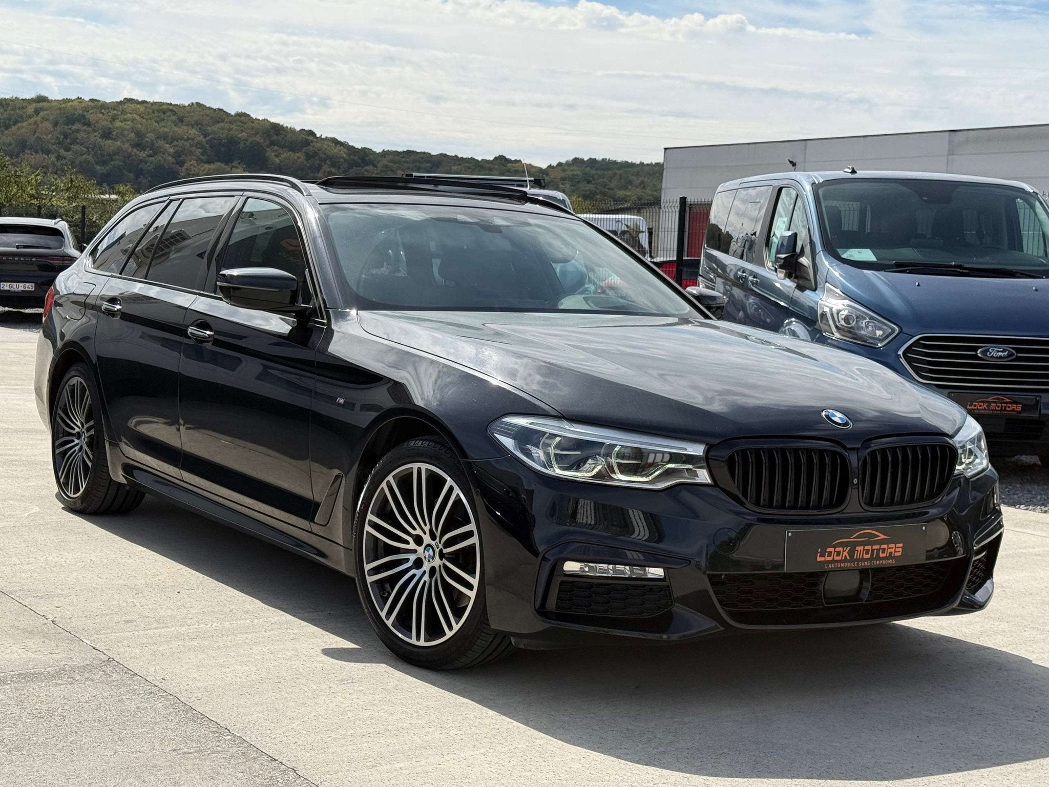 BMW 5 Serie 520 dA TOURING PACK M 190CV PANO HEAD UP COCKPIT, Cuir, Euro 6, Noir, Automatique