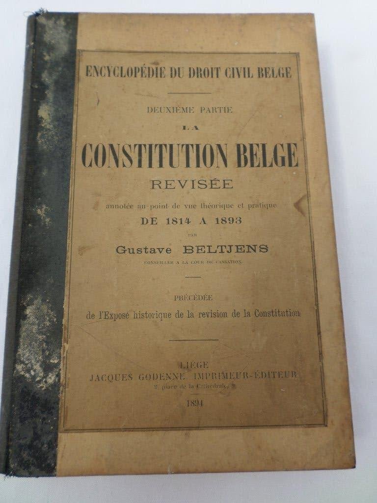 Encyclopedie van het Belgisch burgerlijk recht 2 grondwet, Ophalen of Verzenden, 19e eeuw, Gelezen