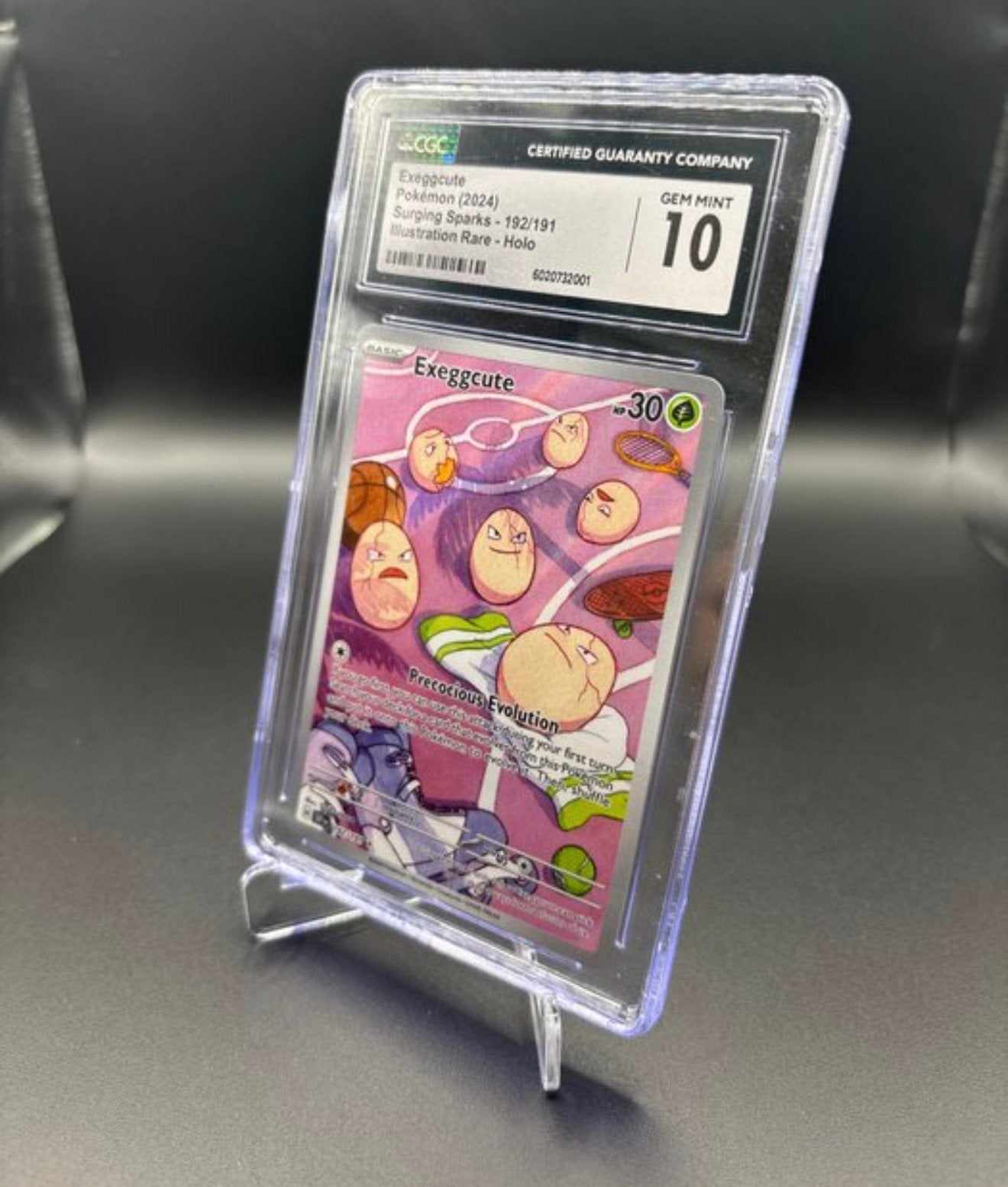2024 Pokémon Exeggcute 192/191 Surging Sparks CGC 10 IR Holo, Hobby en Vrije tijd, Verzamelkaartspellen | Pokémon, Ophalen of Verzenden