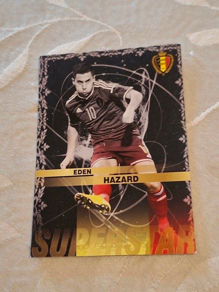 Panini / Voetbalkaart / Eden Hazard / Rode Duivels / EK 2016, Verzamelen, Sportartikelen en Voetbal, Zo goed als nieuw, Spelerskaart