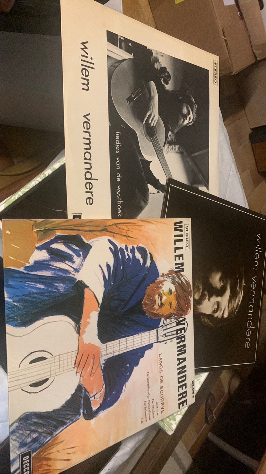 Willem Vermandere 3 LP’S ., Ophalen, Gebruikt, LP