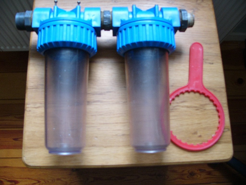 Duowaterfilter Sufil 10'', Ophalen, Gebruikt, Kraan