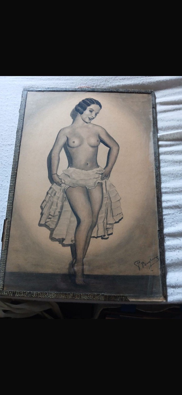 peinture sur toile, Enlèvement ou Envoi, Sous verre