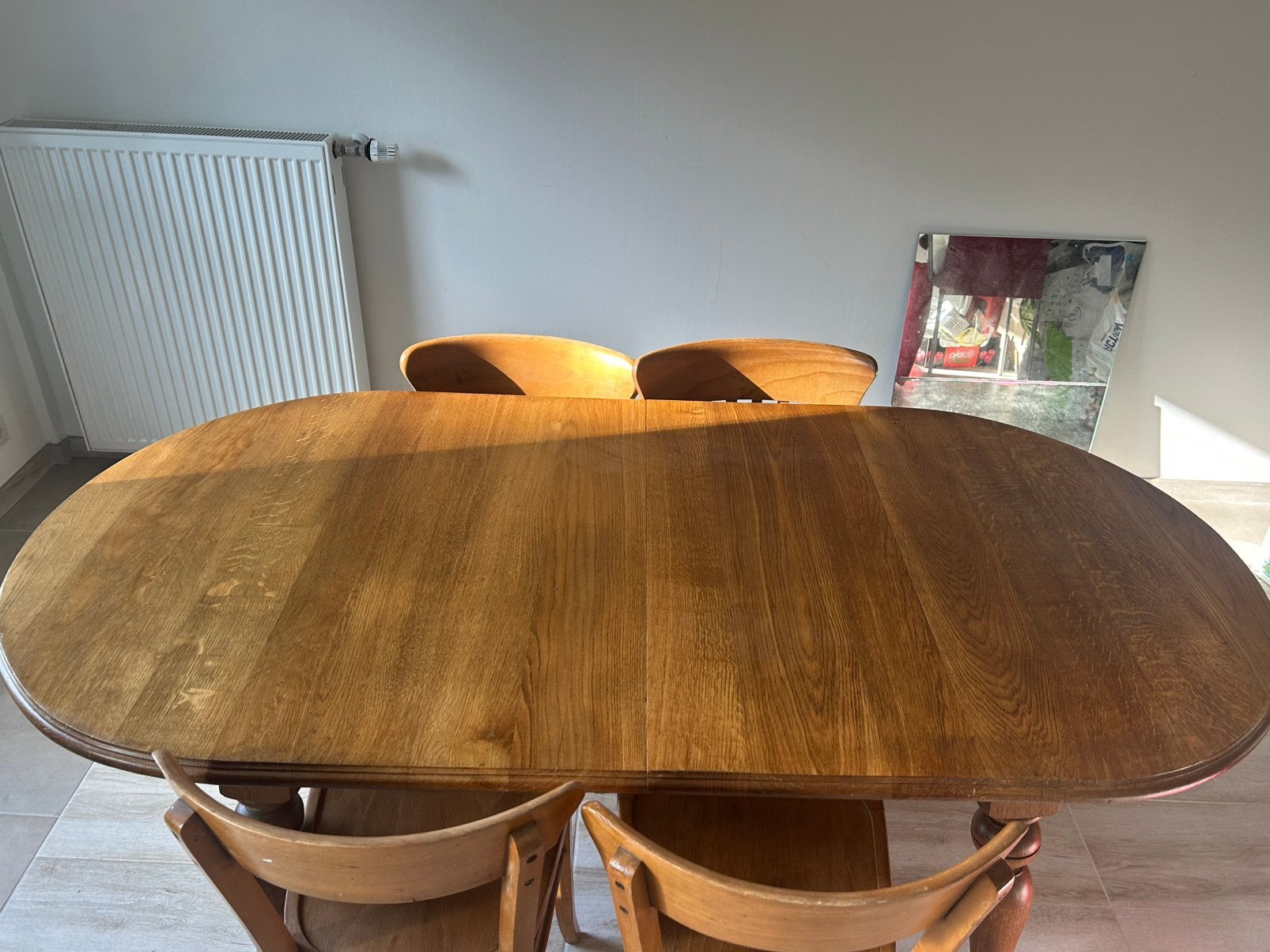 Table en bois , 1m80 ou 2m80 sur 90 cm, Enlèvement, Utilisé, 50 à 100 cm, 200 cm ou plus