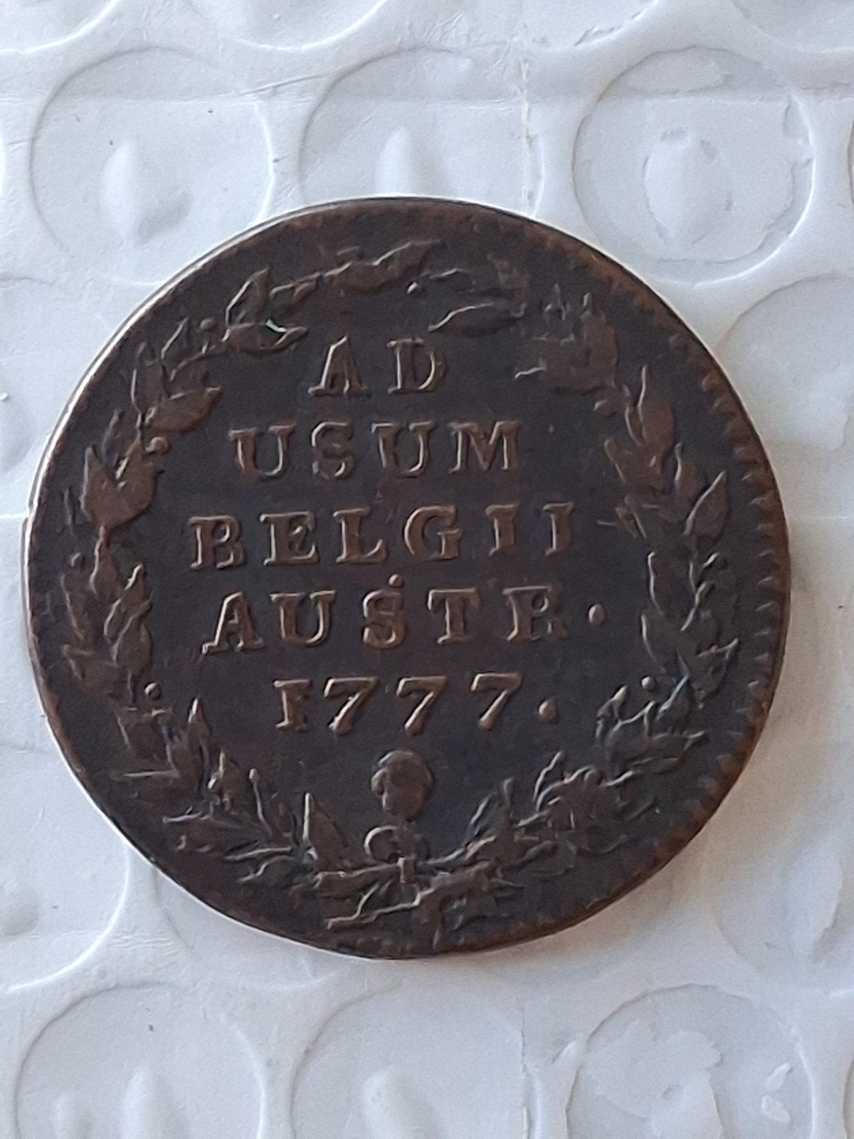 koperen 2 liards (2 oorden) munt uit 1777, Verzenden