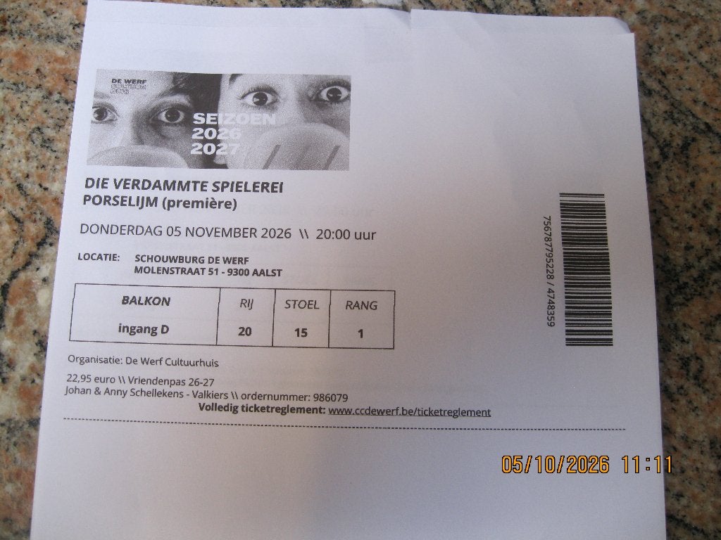 Kaarten Die Verdammte Spielerei Porselijm, Twee personen, November