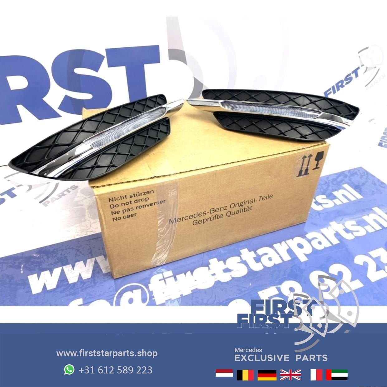 W204 Facelift LED dagrijverlichting LR SET Mercedes C Klasse, Auto-onderdelen, Gebruikt, -, Ophalen of Verzenden, -
