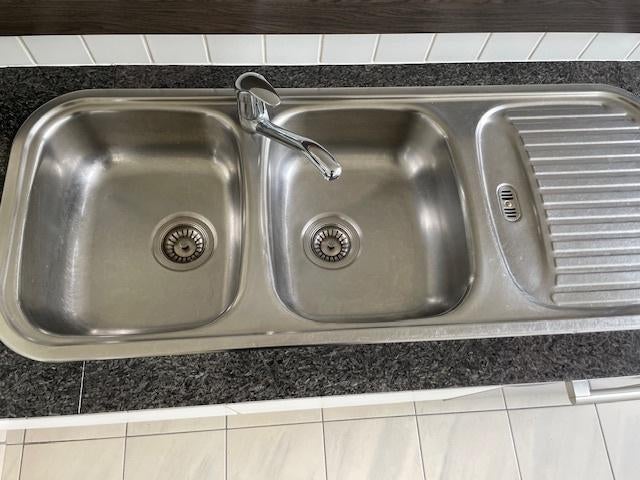 keukenspoelbak inox, Ophalen, Gebruikt, Minder dan 25 cm, Minder dan 100 cm