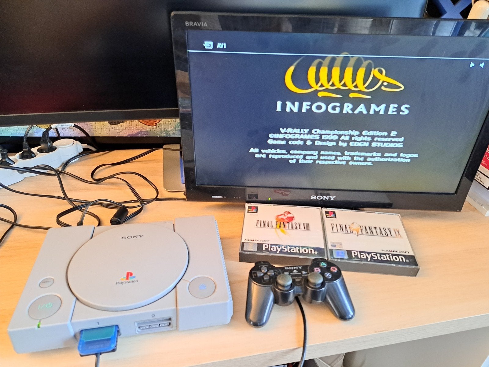 Playstation 1 avec jeux final fantasy test sur place possibl, Enlèvement ou Envoi, Utilisé, Avec jeux