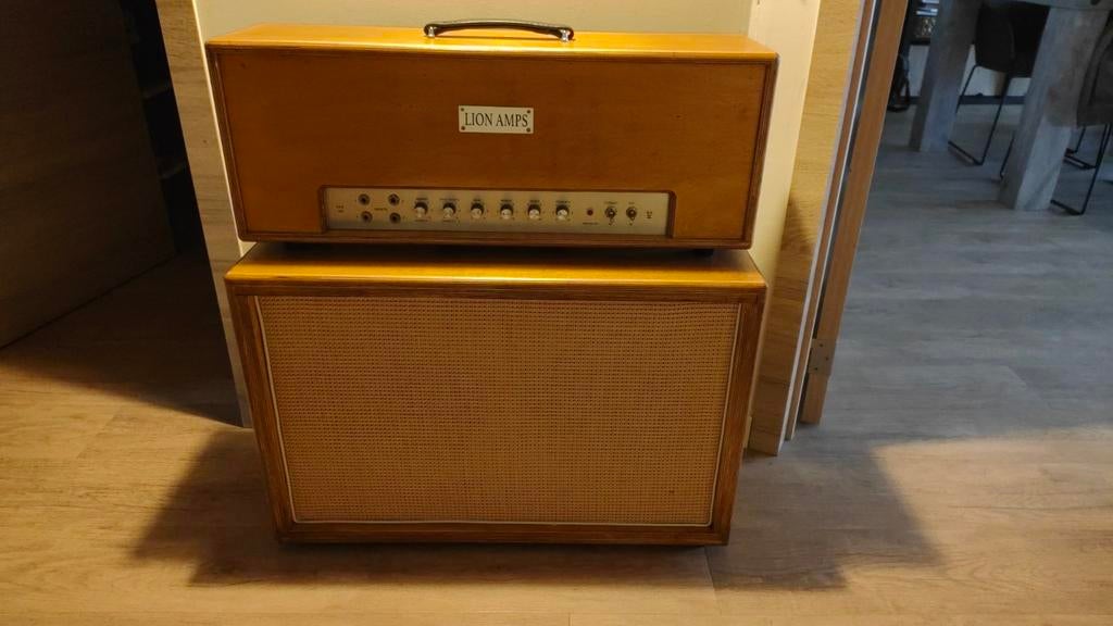 London City DEA 100 MK IV + 2*12 cab (custom behuizing), Musique & Instruments, Amplis | Basse & Guitare, Enlèvement, Utilisé