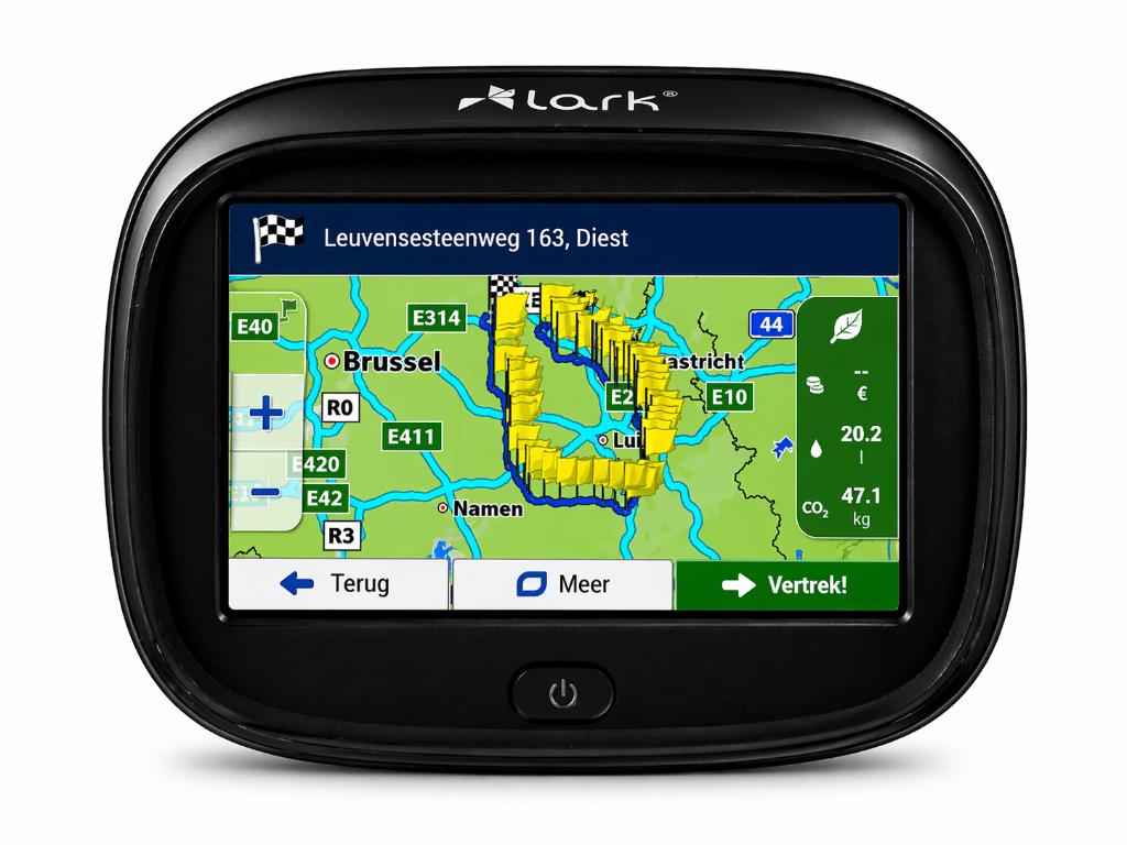 Actie! 4.3” Waterdicht Motor GPS Navigatie–LARK FREEBIRD.BT, Motoren, Accessoires | Navigatiesystemen, Info@drktech.be, Oosterwennel 35 Genk