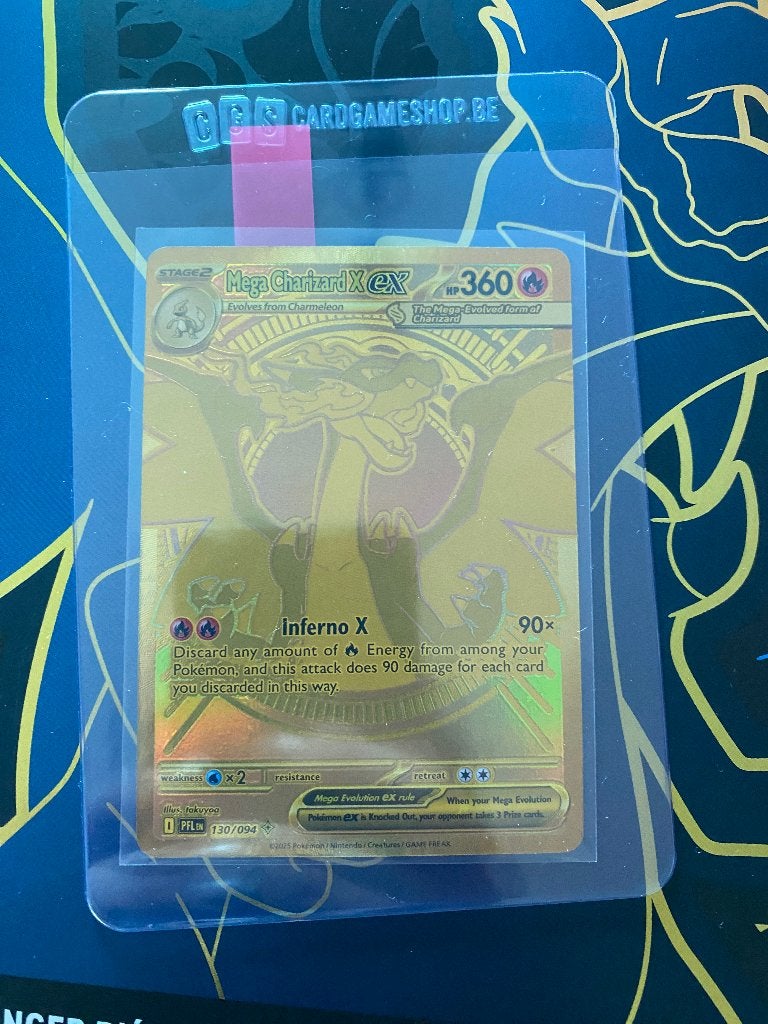 Mega charizard #130 gold, Ophalen, Nieuw, Losse kaart