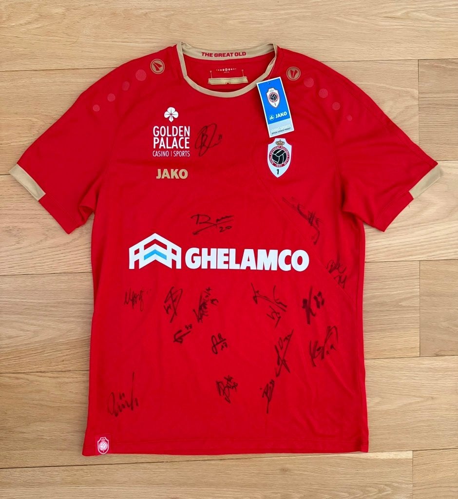 Royal Antwerp 2019/2020 domicile - neuf  & signé, Taille XL, Enlèvement ou Envoi, Neuf, Maillot