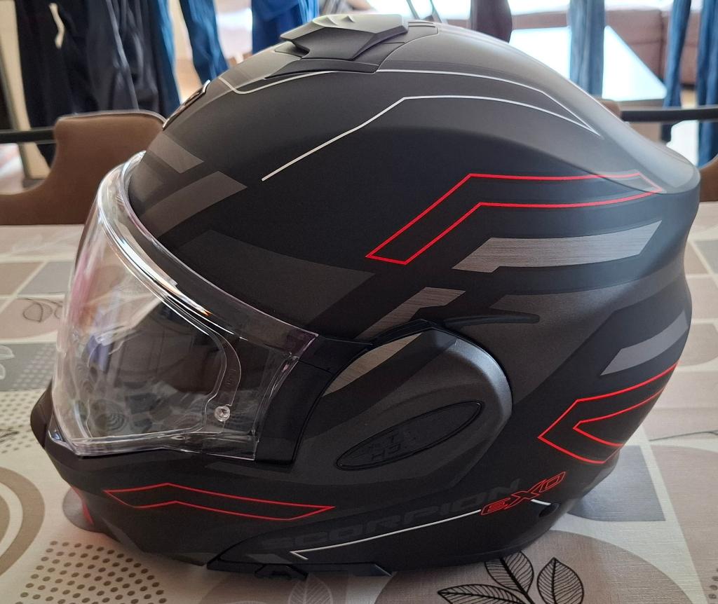 Scorpion EXO-TECH EVO Conquer, Motos, Vêtements | Casques de moto, Hommes, Casque système, XL, Autres marques, Seconde main, Enlèvement