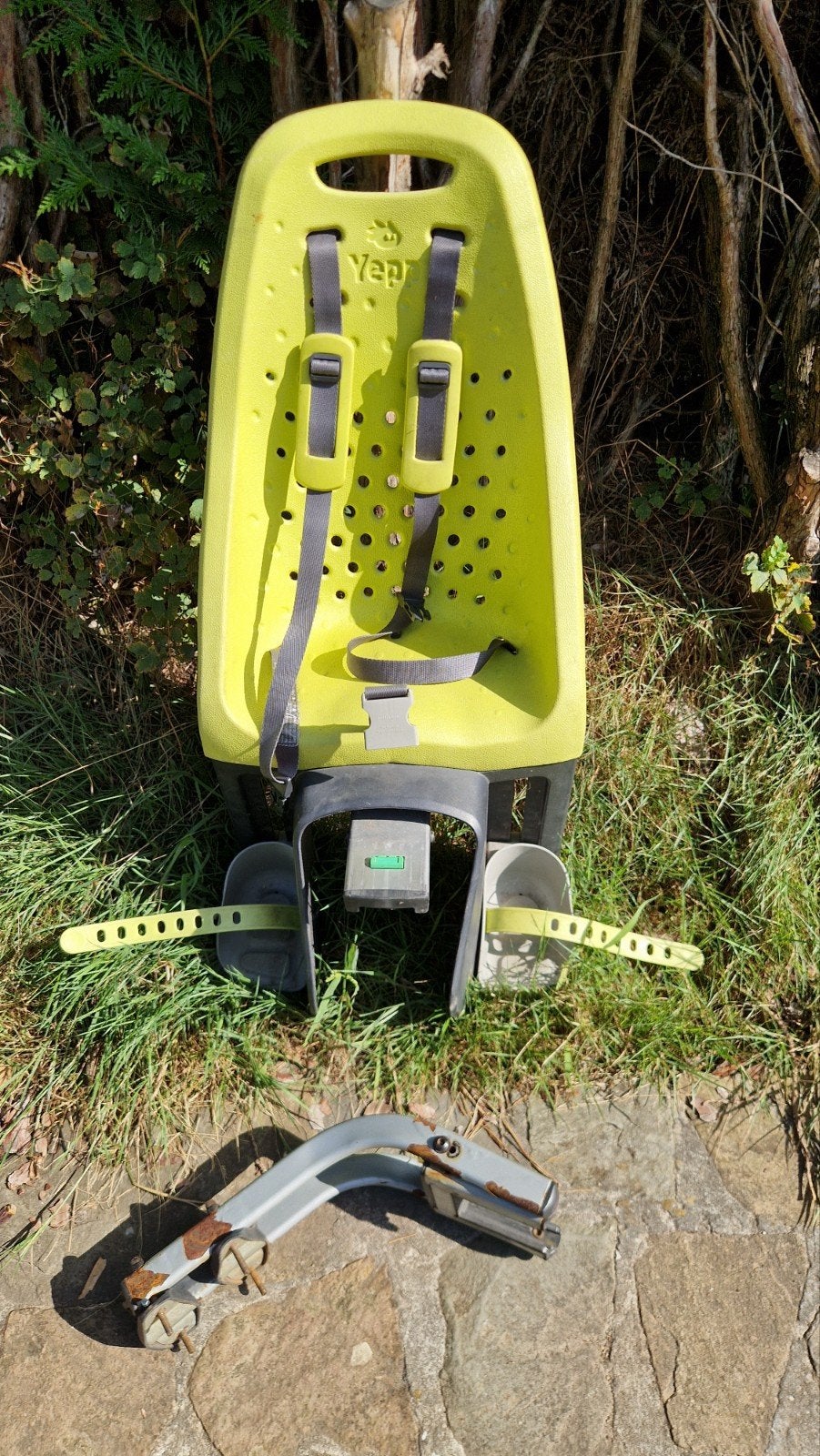 Yepp fietsstoel met zadelpen adapter, Ophalen, Achterzitje, Yepp, Gebruikt
