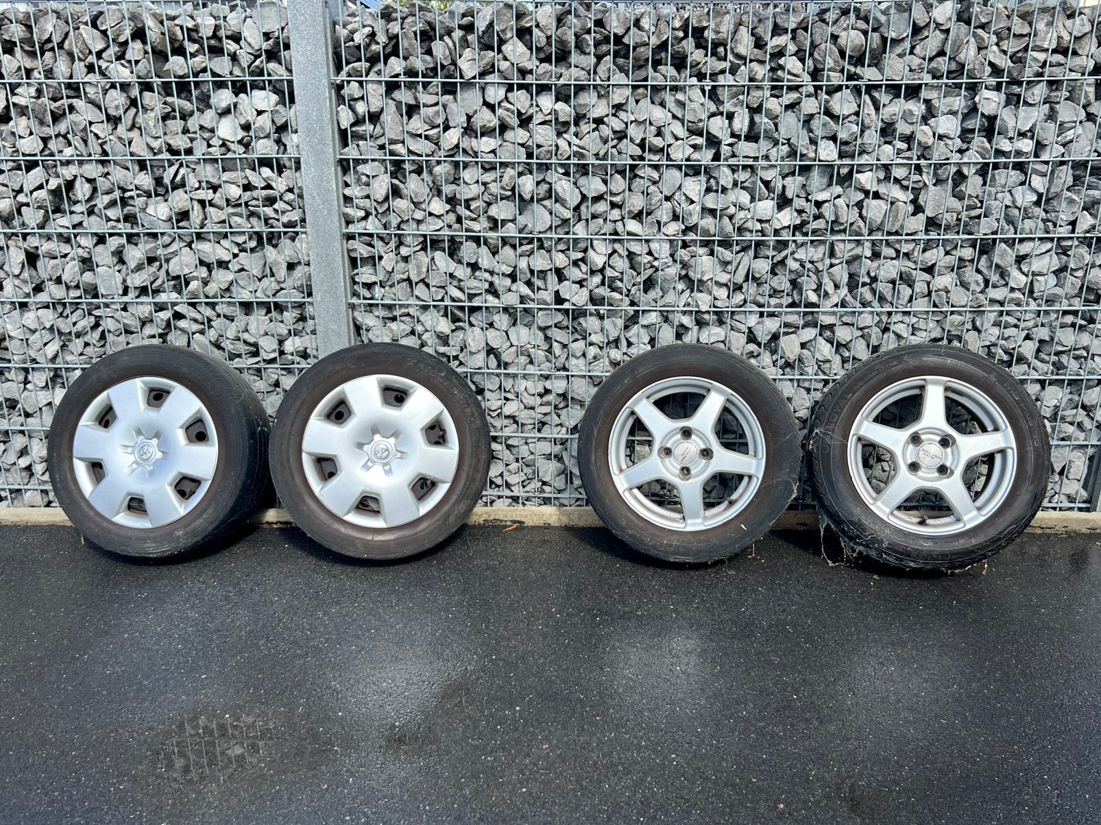 Auto velgen. 2 alu velgen en 2 klassieke velgen., Auto-onderdelen, Ophalen, Gebruikt, 15 inch, Banden en Velgen