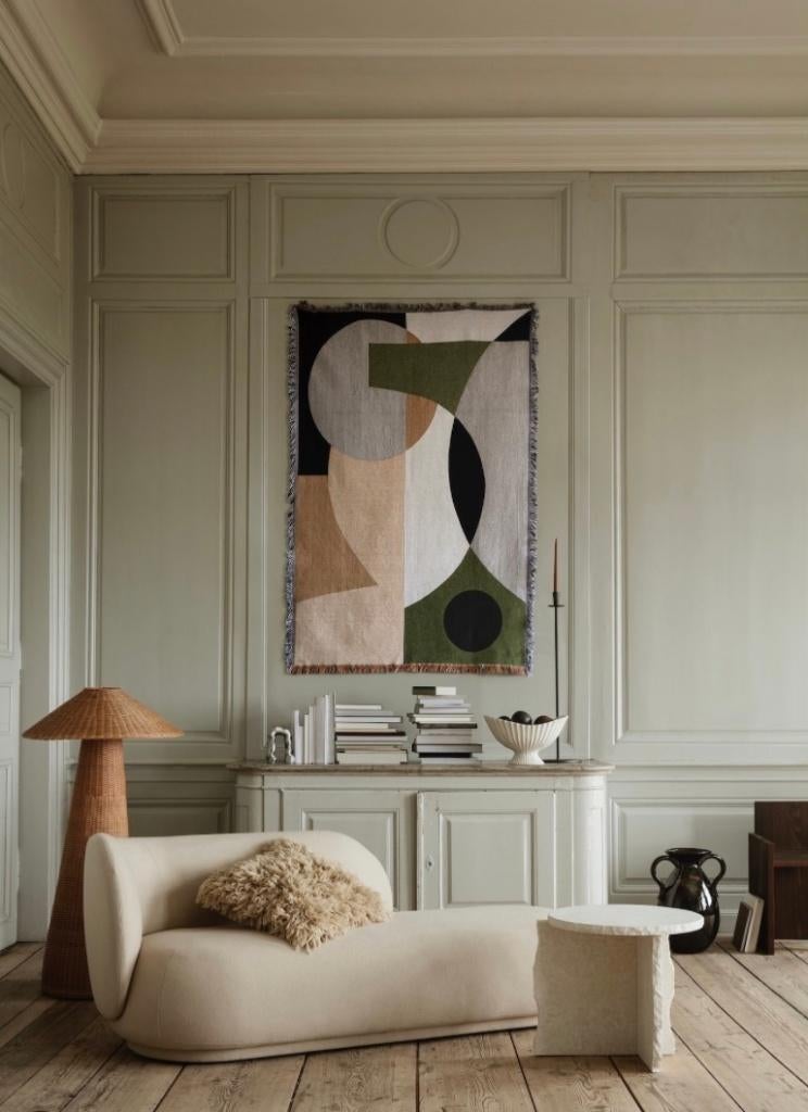 Zetel Ferm Living Rico Divan L Wool Bouclé, Ophalen, 150 tot 200 cm, Tweepersoons, 75 tot 100 cm